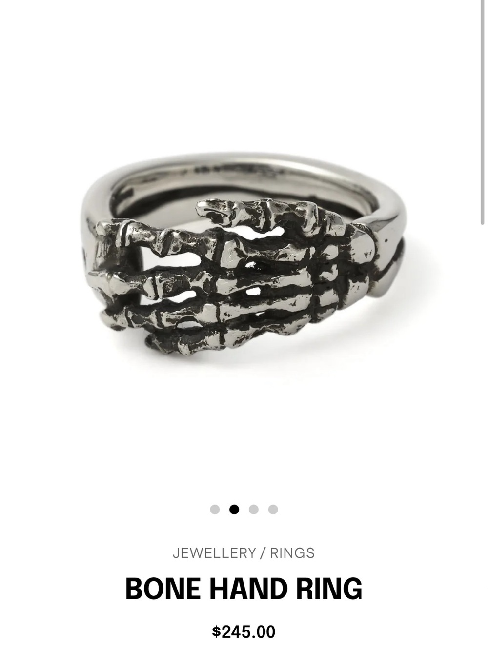 Great Frog Bone Hand Ring